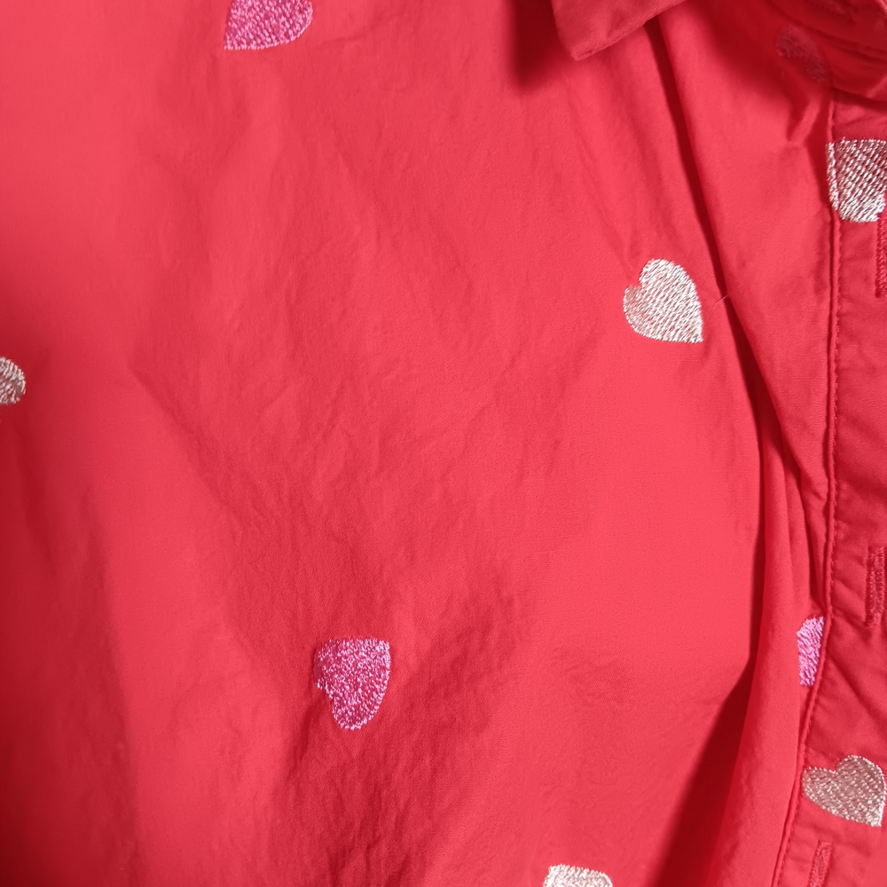 Red Heart Patterned Blouse - Picture 3 of 6